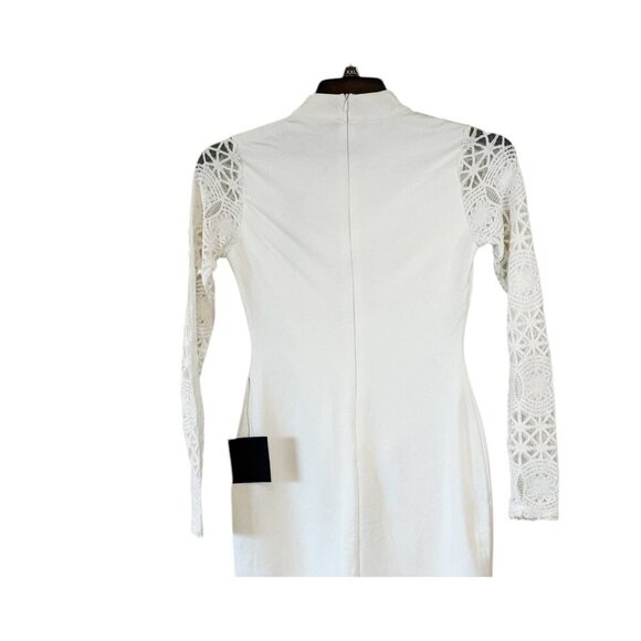 Lulu's Women's Lace Up Your Sleeve Lace Long Sleeve Dress Ivory Size XS NWT - Picture 4 of 7